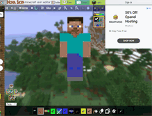 Tablet Screenshot of minecraft.novaskin.me